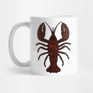 Lobster (black and brown vertical) Mug